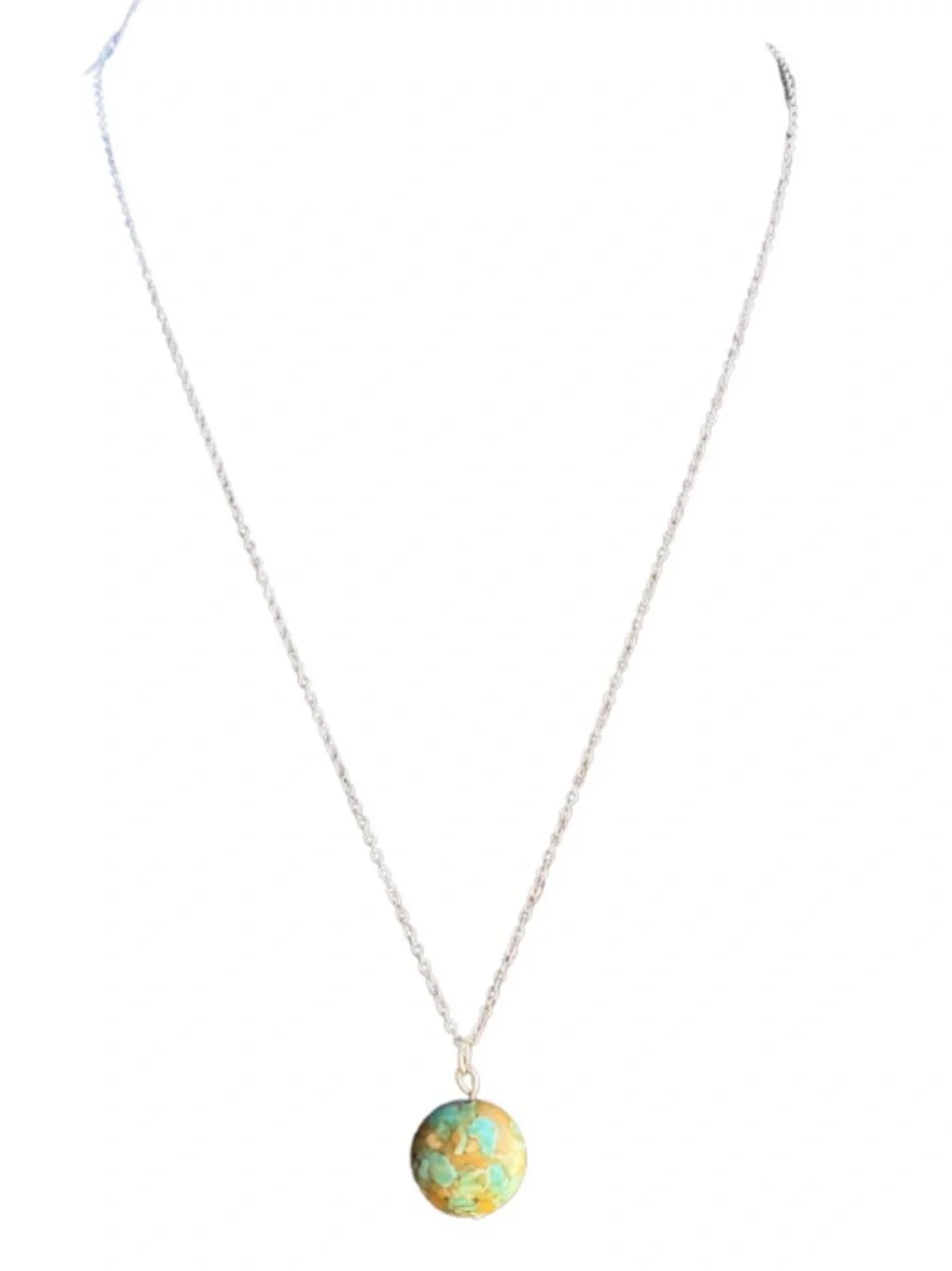 Worldly Handmade Authentic Turquoise Necklace - Picture 2 of 3